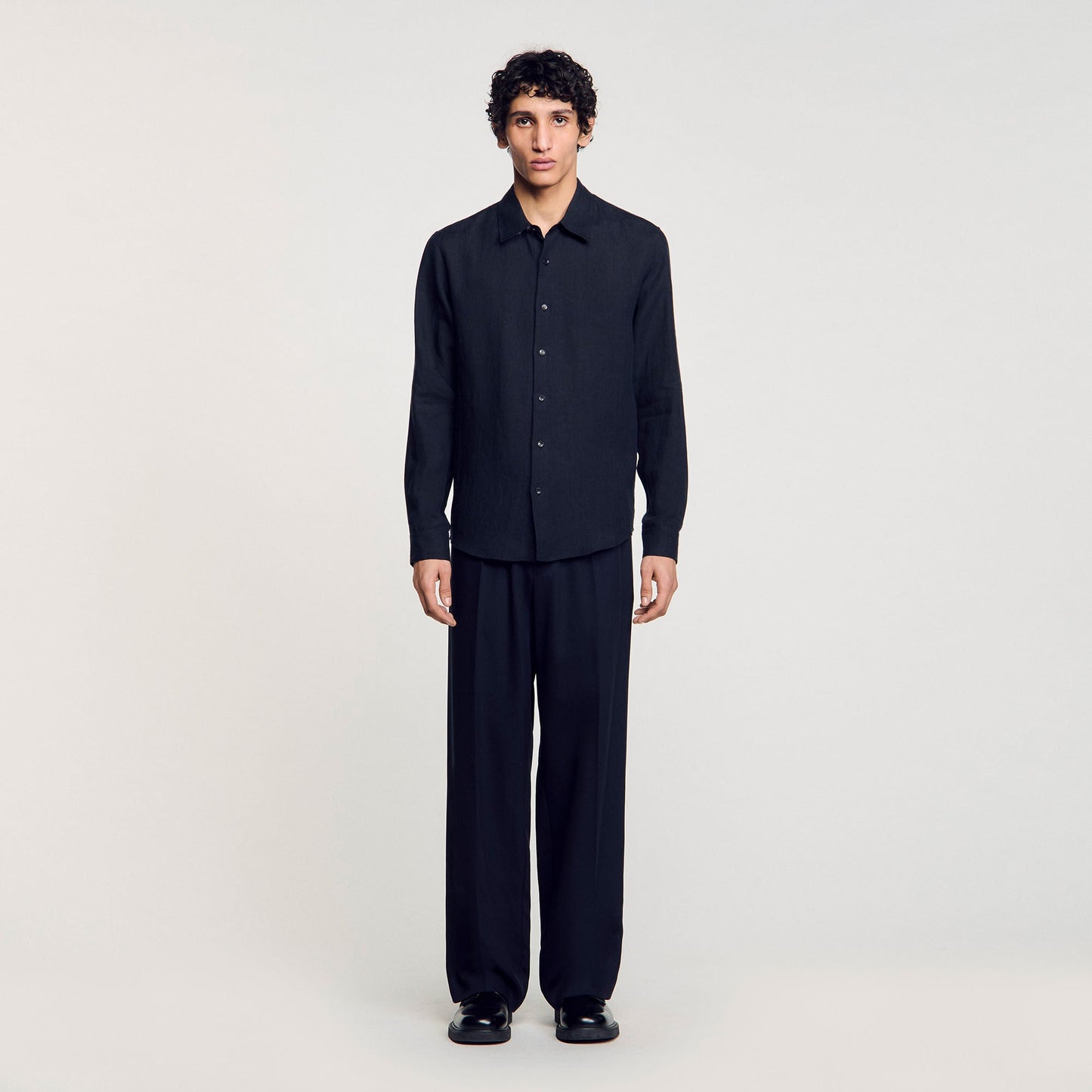 Linen Shirt Linen Shirt Navy Blue