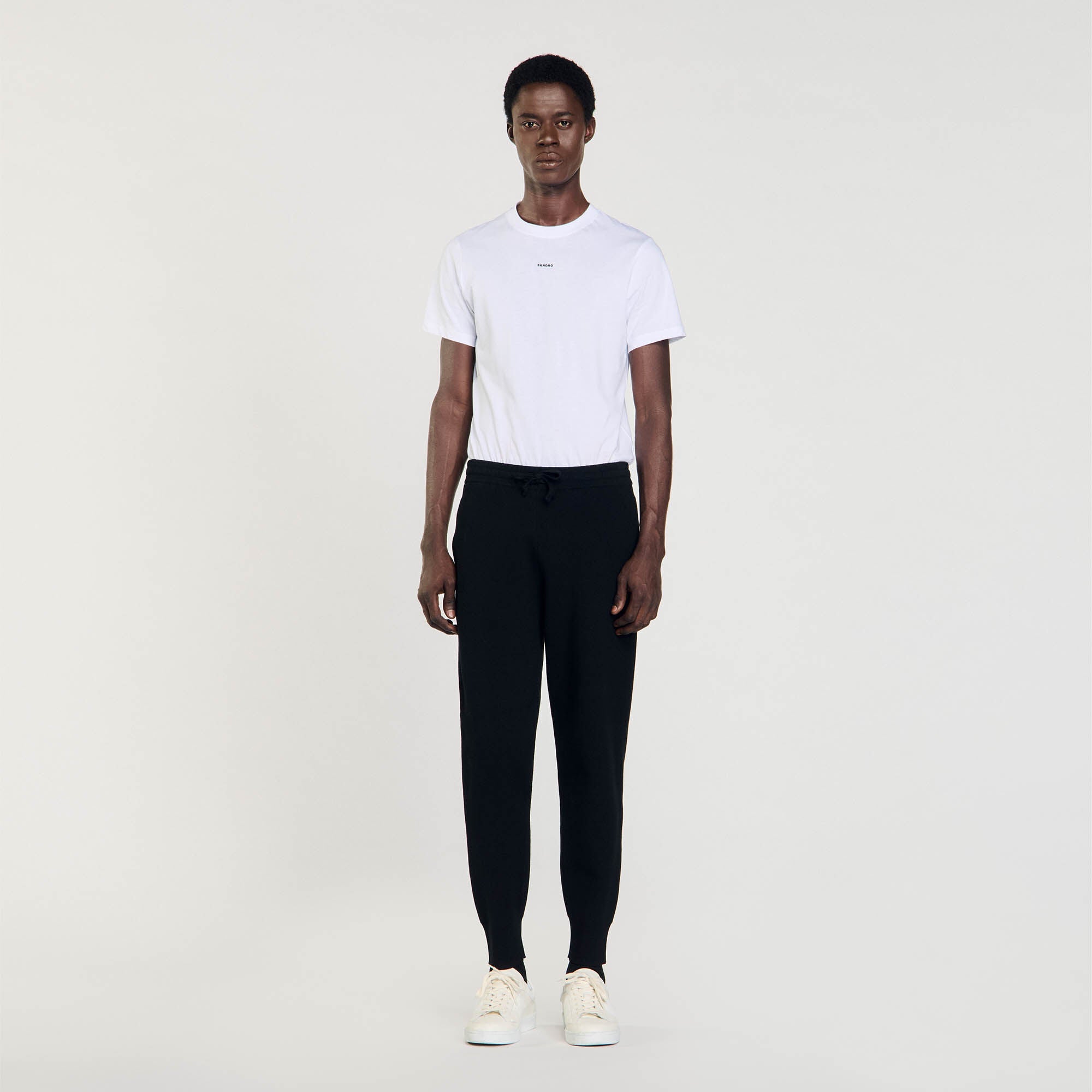 Knit Jogging Bottoms Black