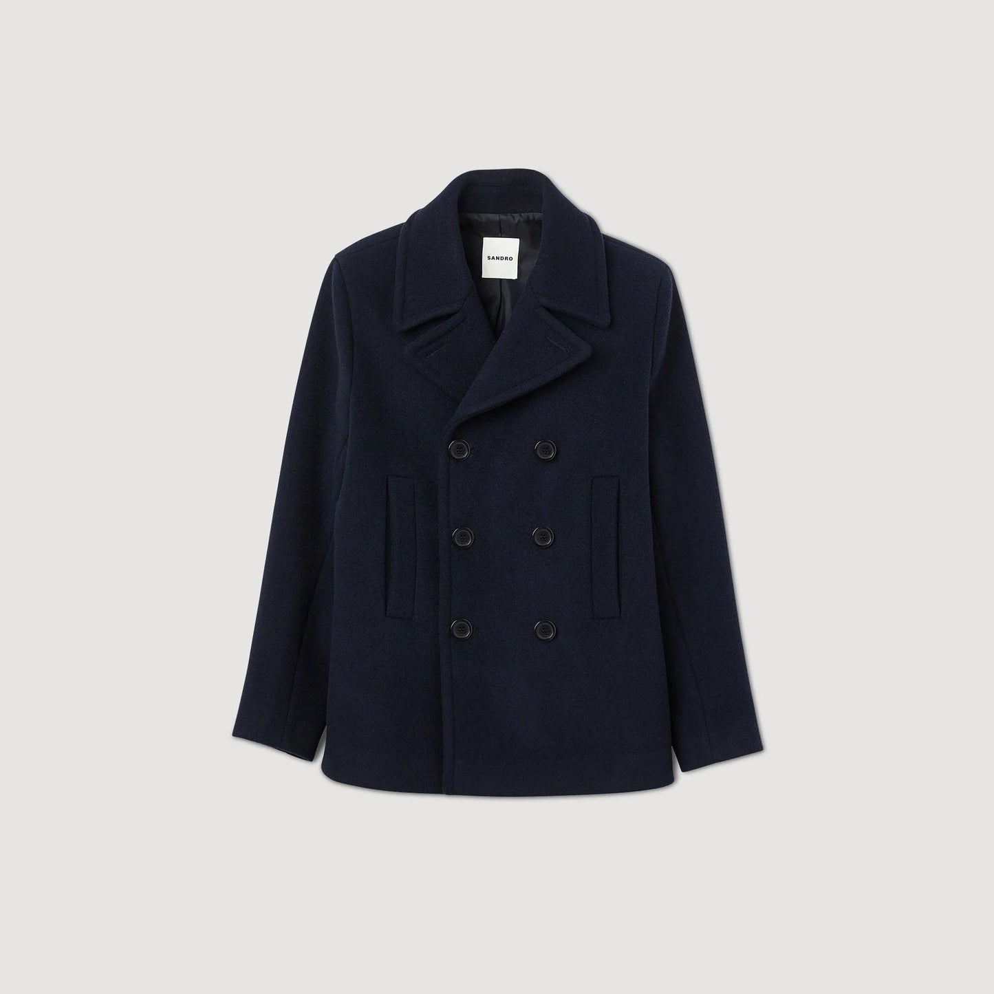 Sandro Coat Navy Blue