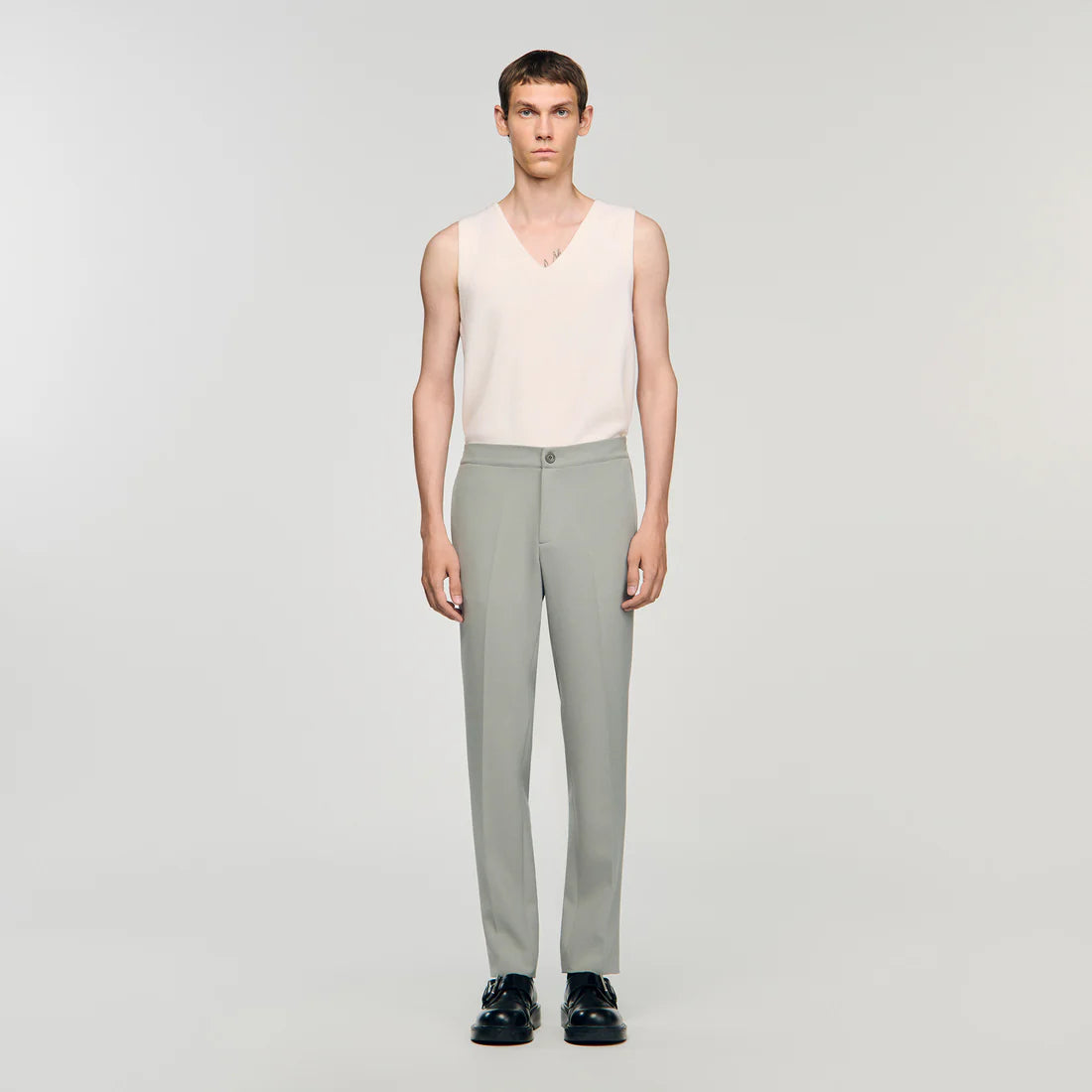 Jersey Jersey Trousers Steel