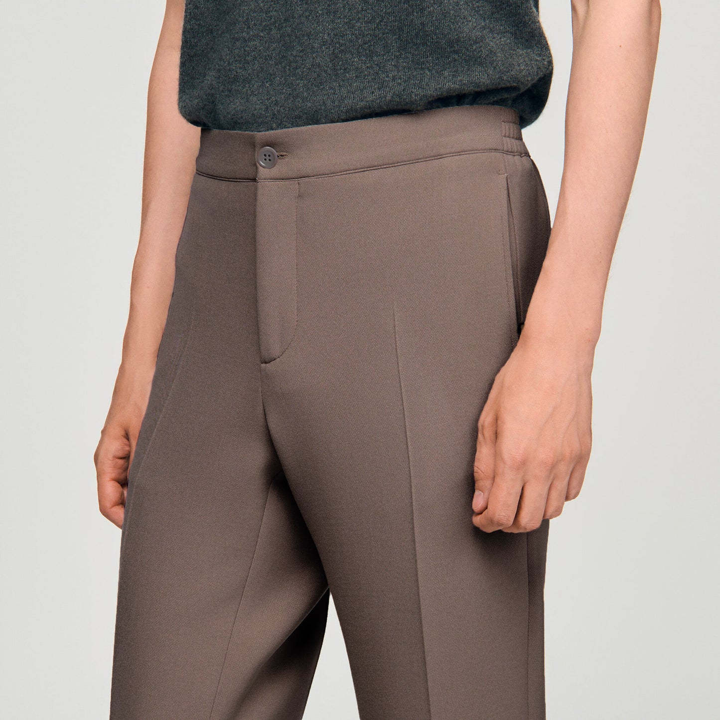 Jersey Jersey Trousers Light Taupe