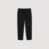 Cotton Carrot Cut  Trousers Black
