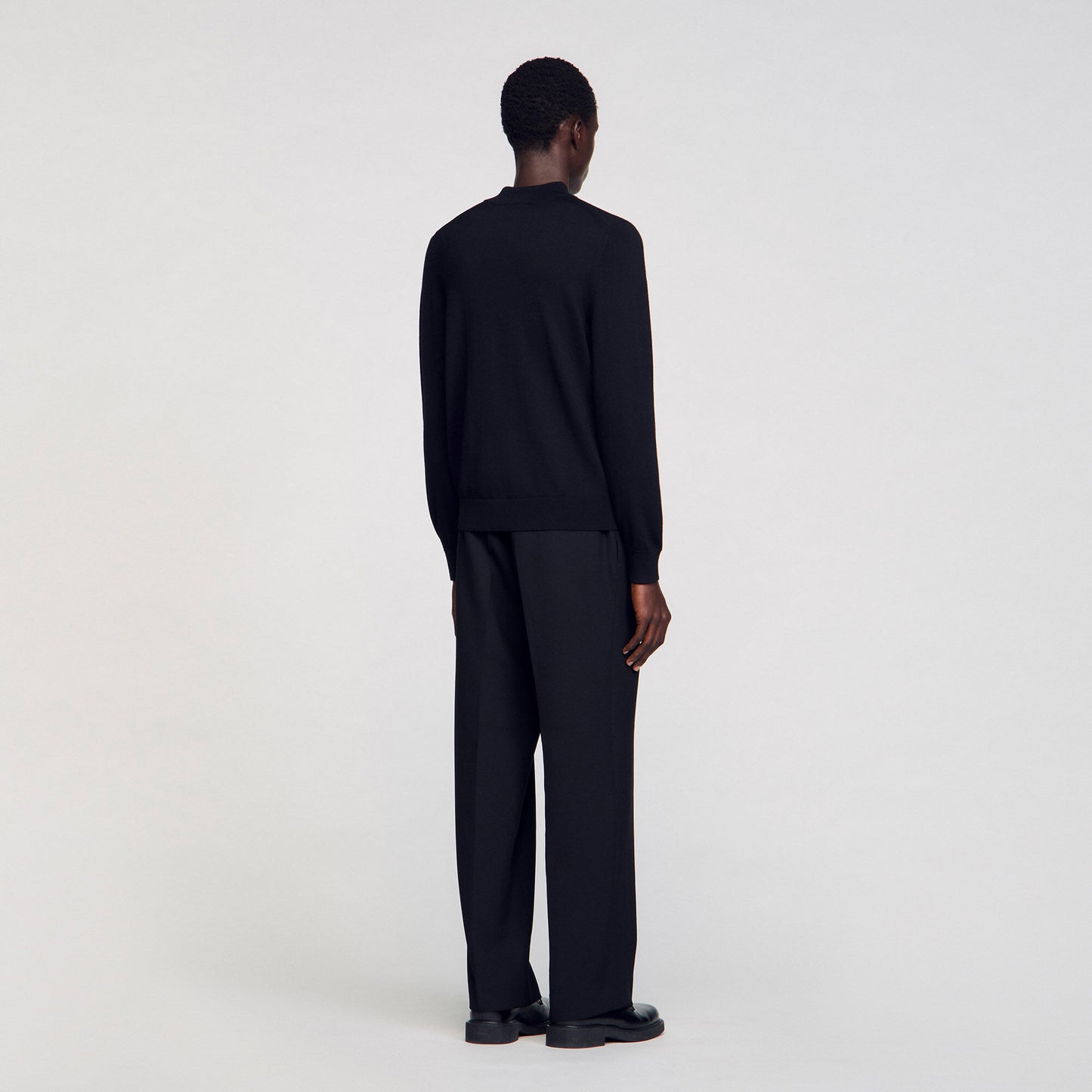 Funnel Neck Sweater Black