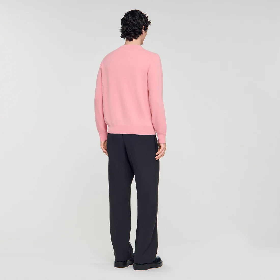 Crewneck Cashmere Cashmere Sweater Baby Pink