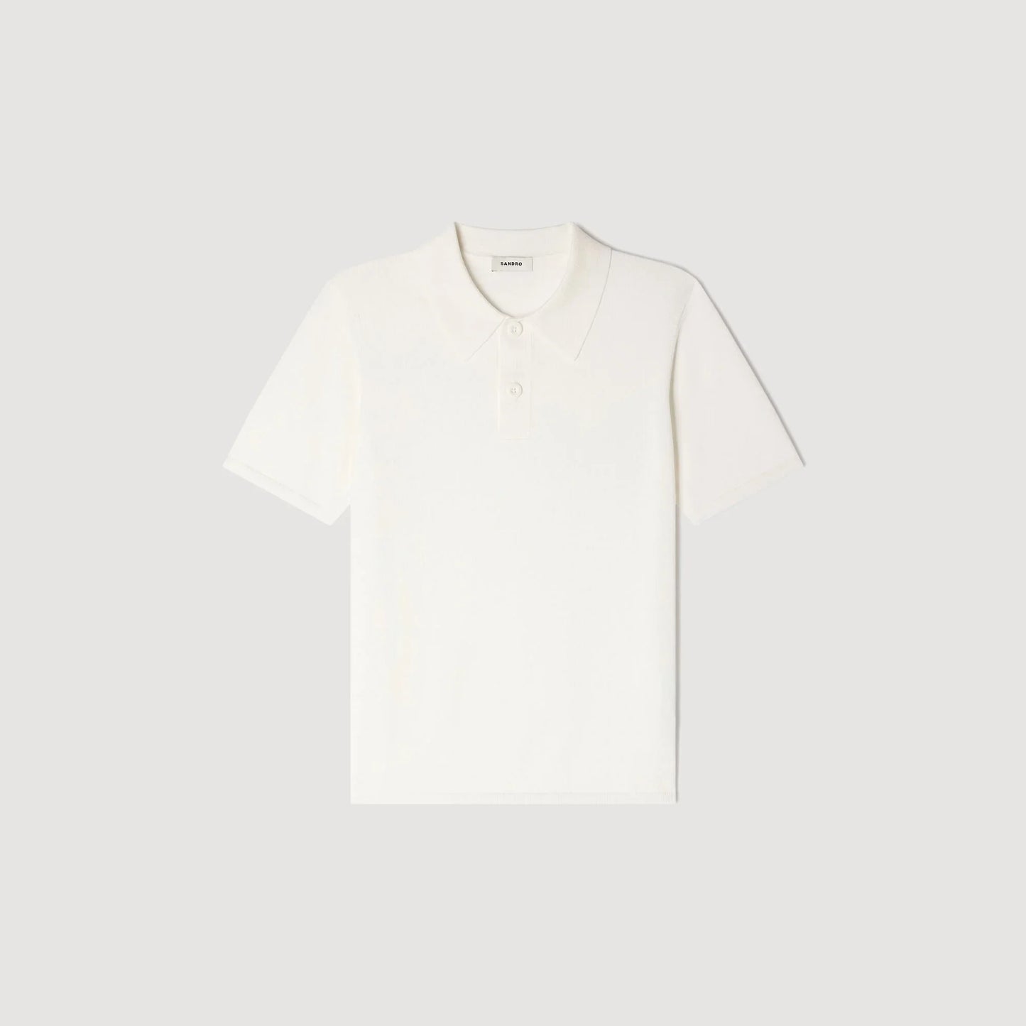 Pablo Short-Sleeve Knitted Polo Shirt White