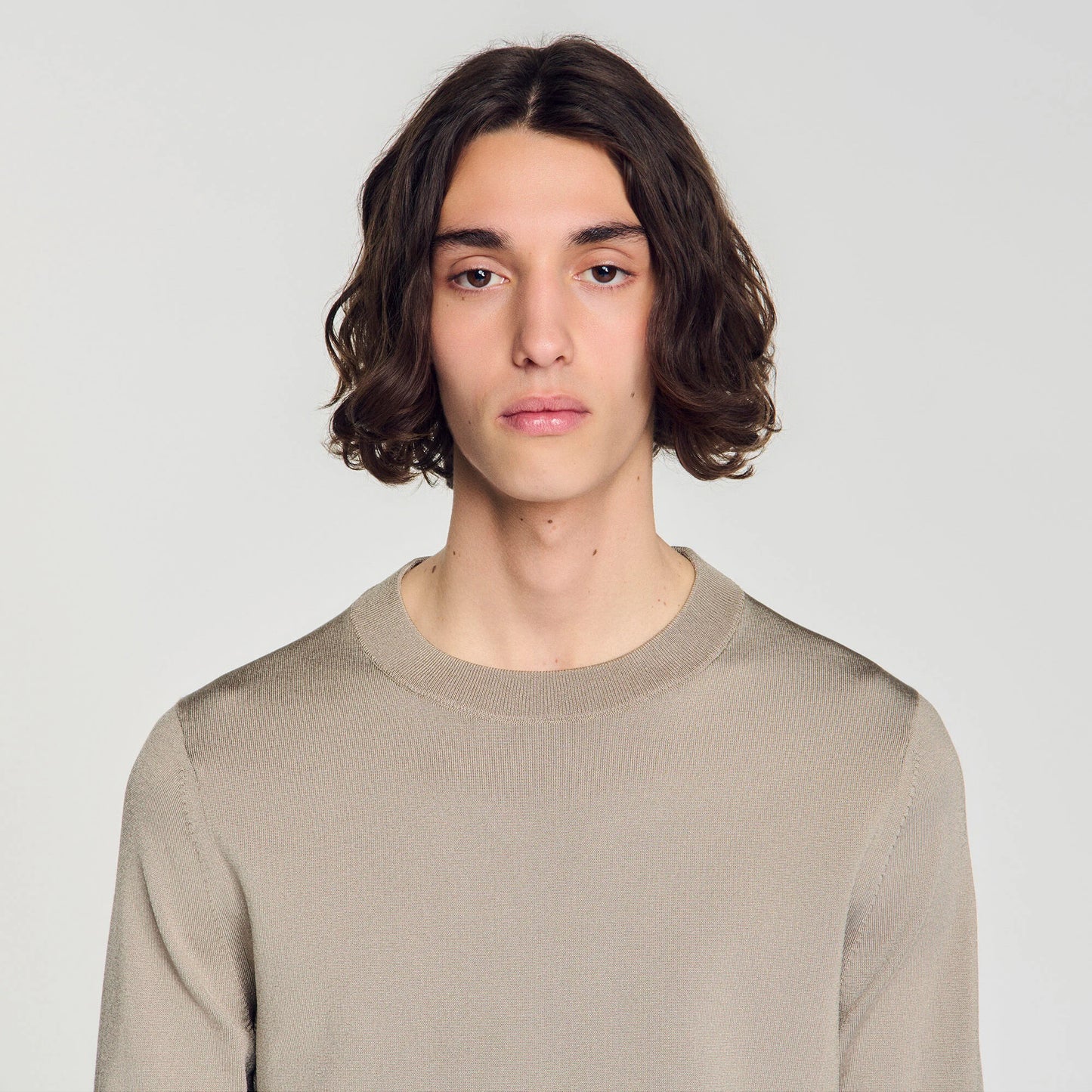 Pablo Crewneck Knit Jumper Light Taupe
