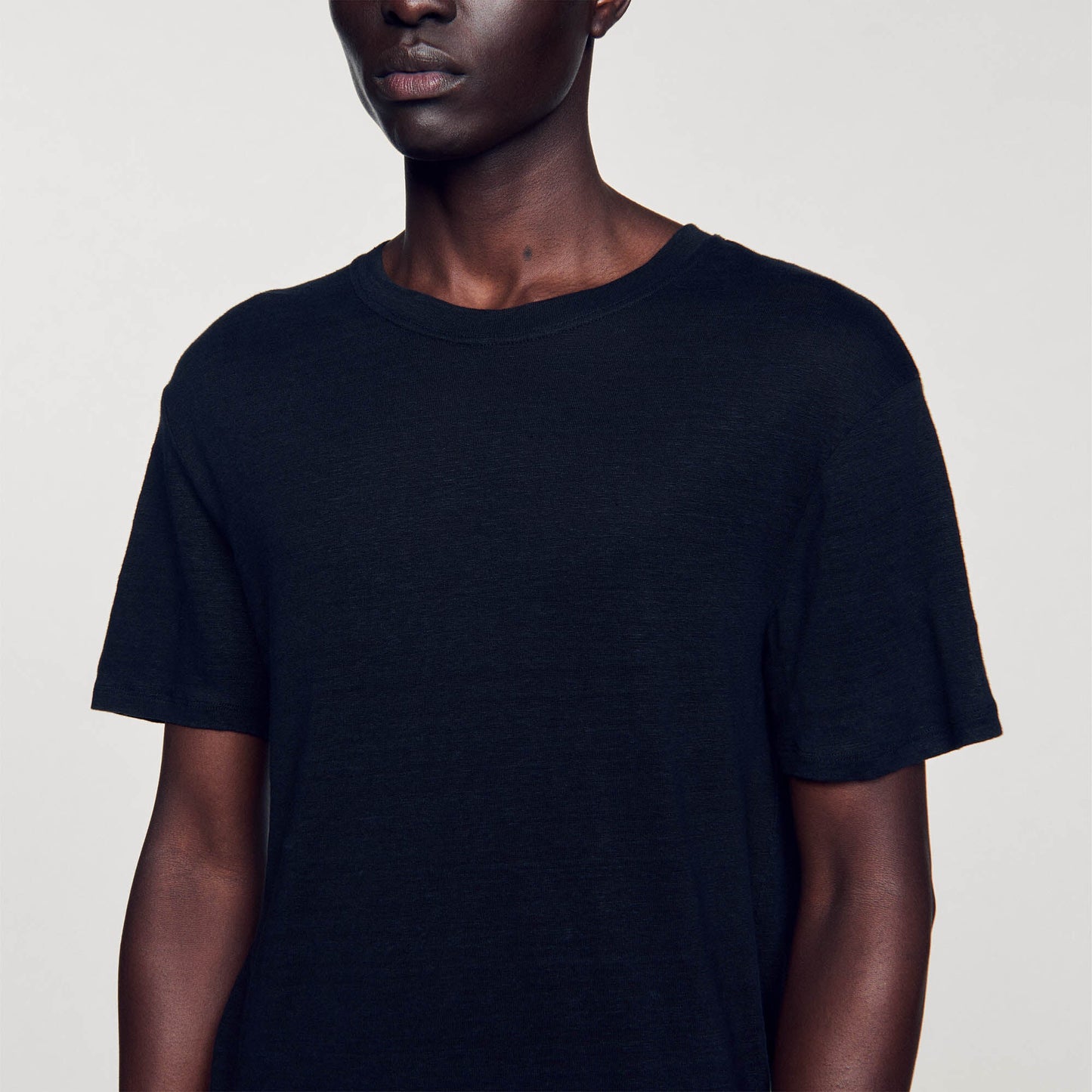 Linen T-Shirt Black