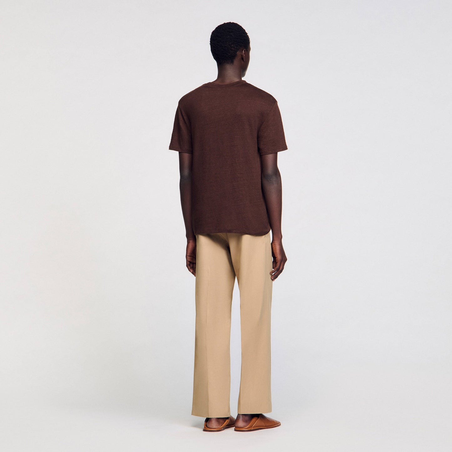 Clash Certified Linen T-Shirt Moka.