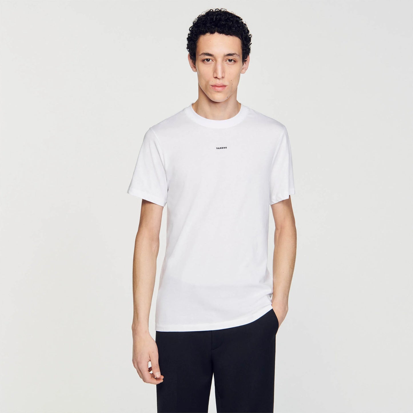 New Sandro Tee Short-Sleeved T-Shirt White
