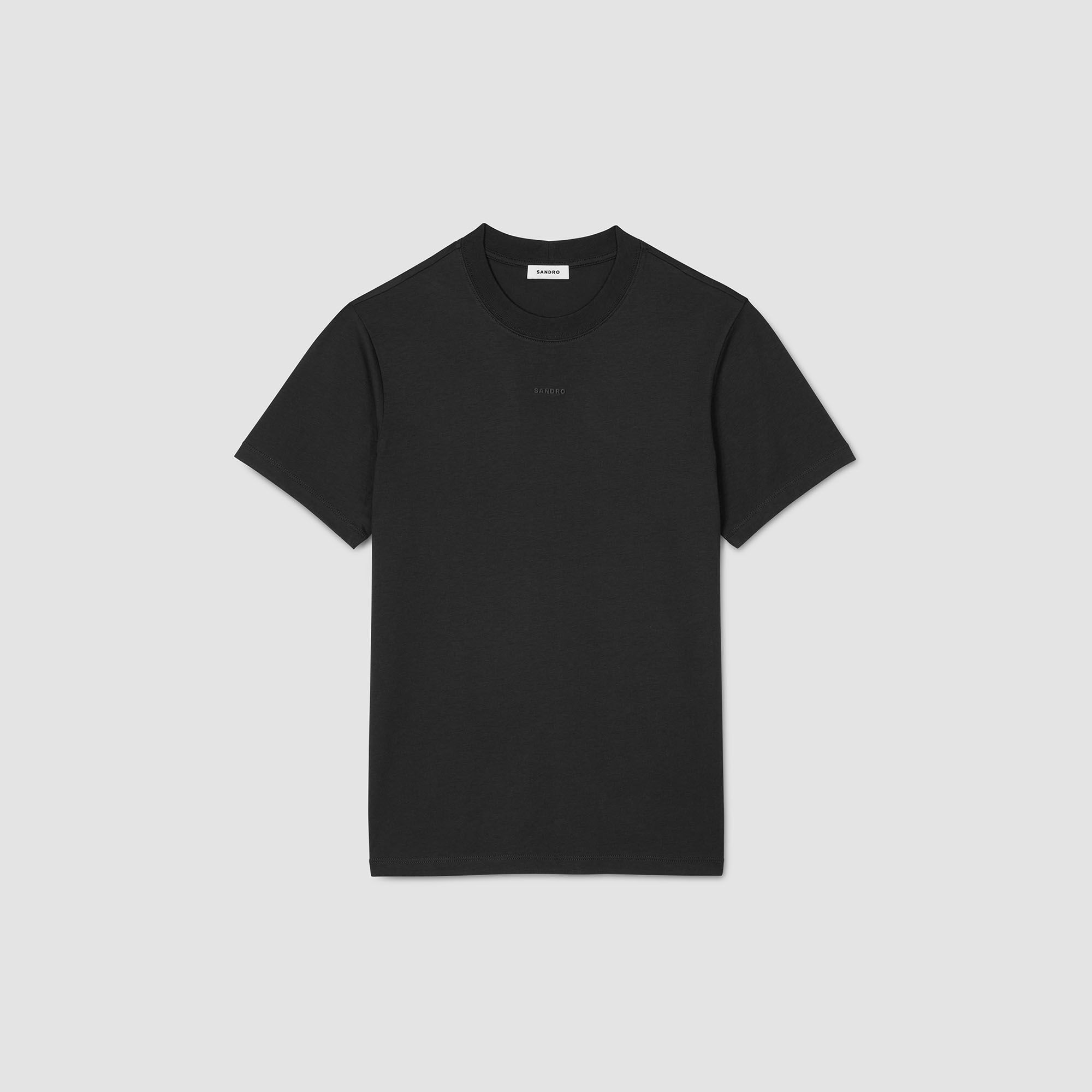 Cotton T-Shirt With Logo Black