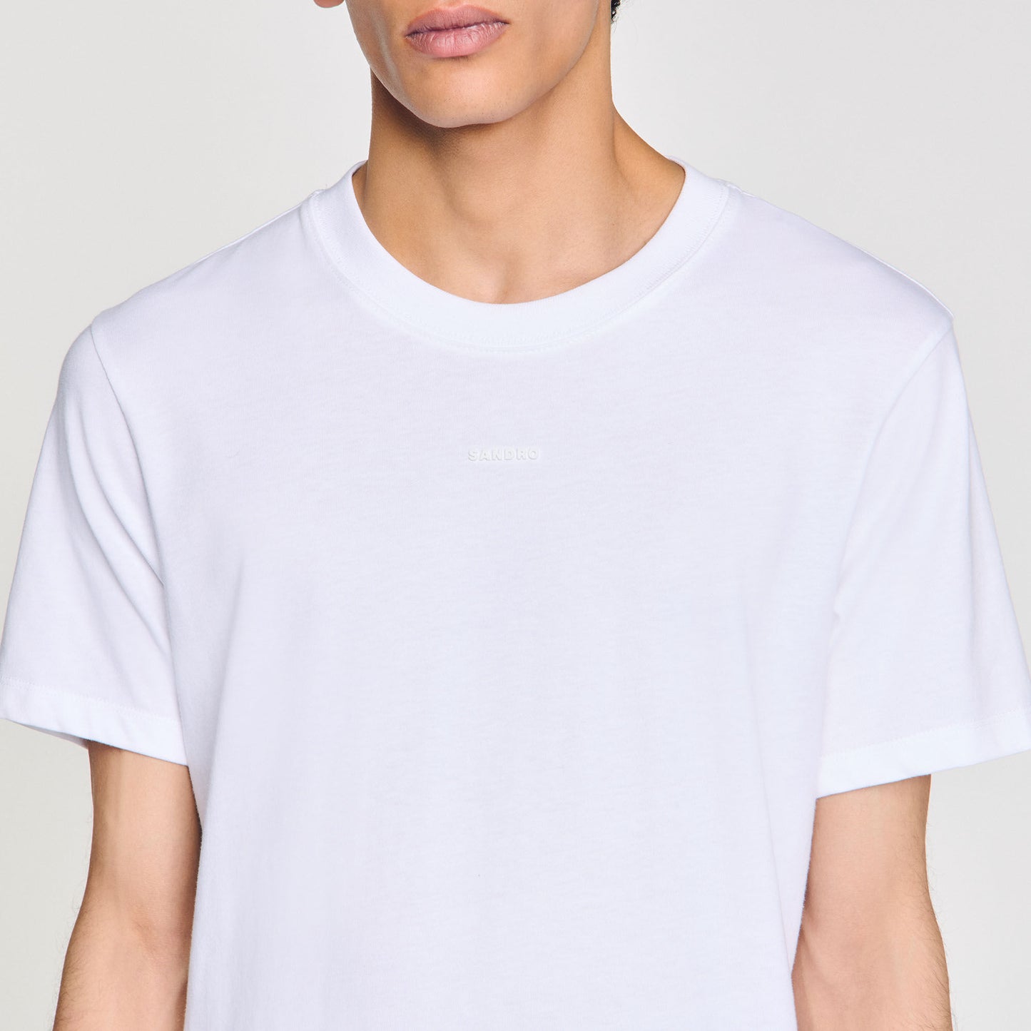 Sandro Logo Tee Cotton T-Shirt White
