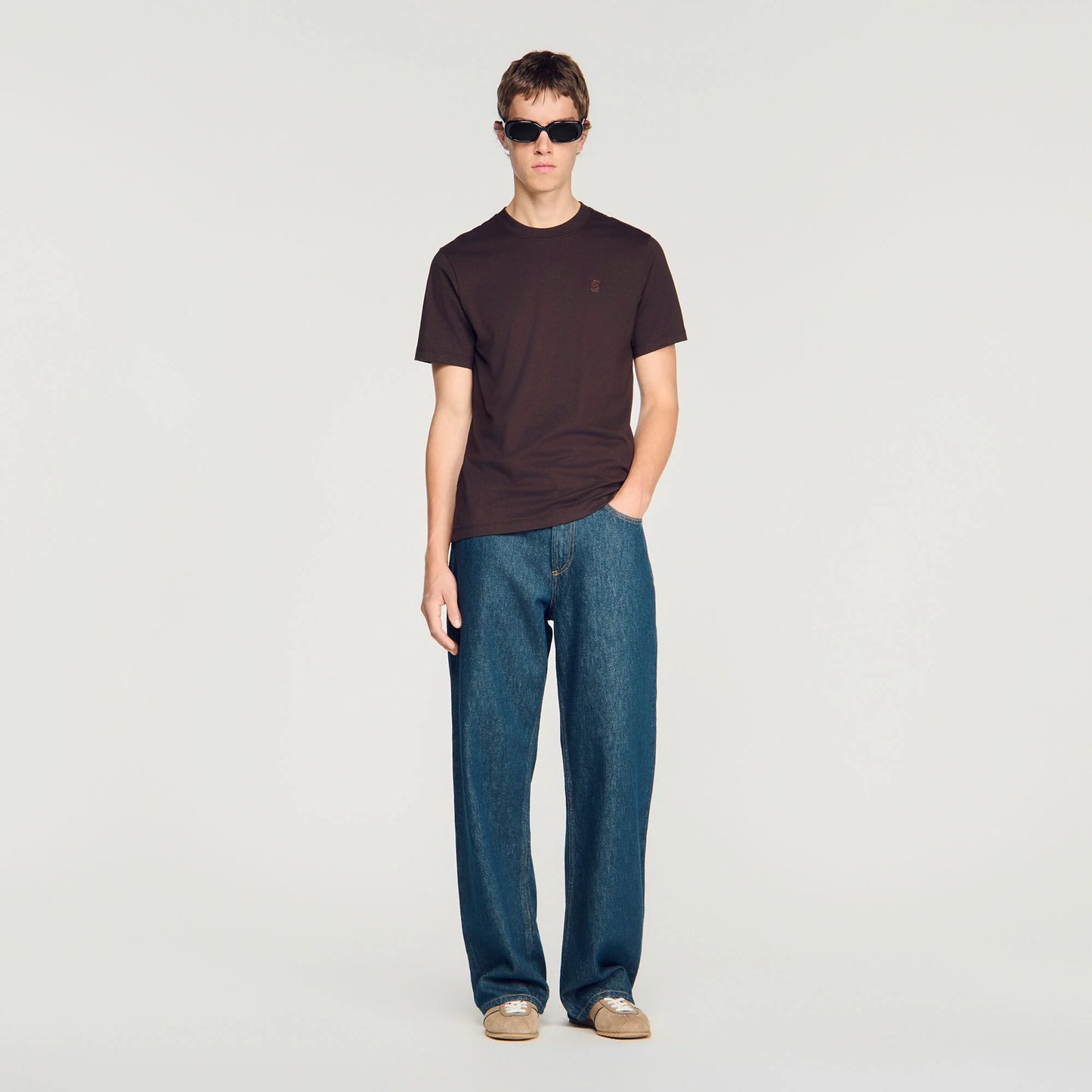 Tshirt Tonal Patch 4S T-shirt Chocolate