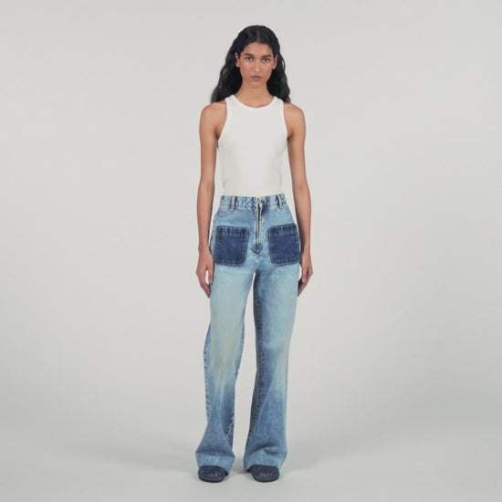 High-Rise Jeans Light Bu Jean