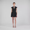 Constance Short Knit Dress Black