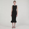 Nefertiti Knit Maxi Dress With Studs Black