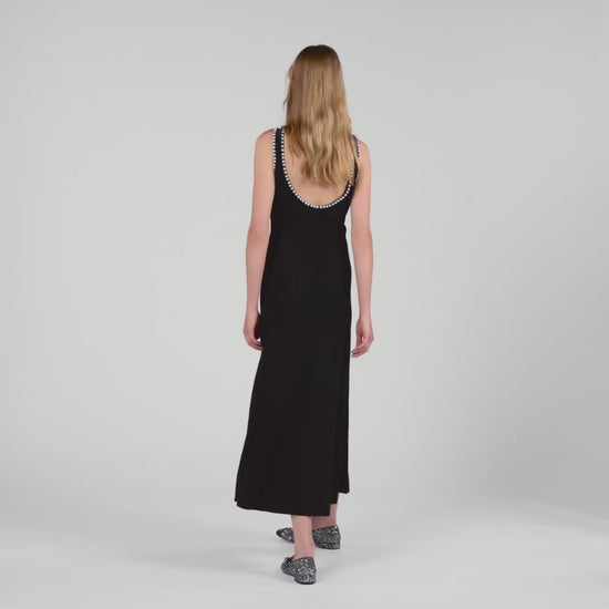 Manuella Beaded Dress Black