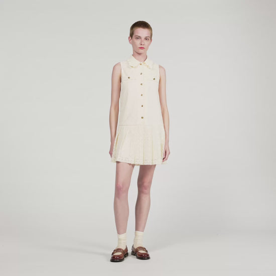 Constantine Short Lace Dress Ecru