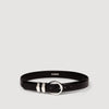 Ornella Belt Smooth Leather Belt Black