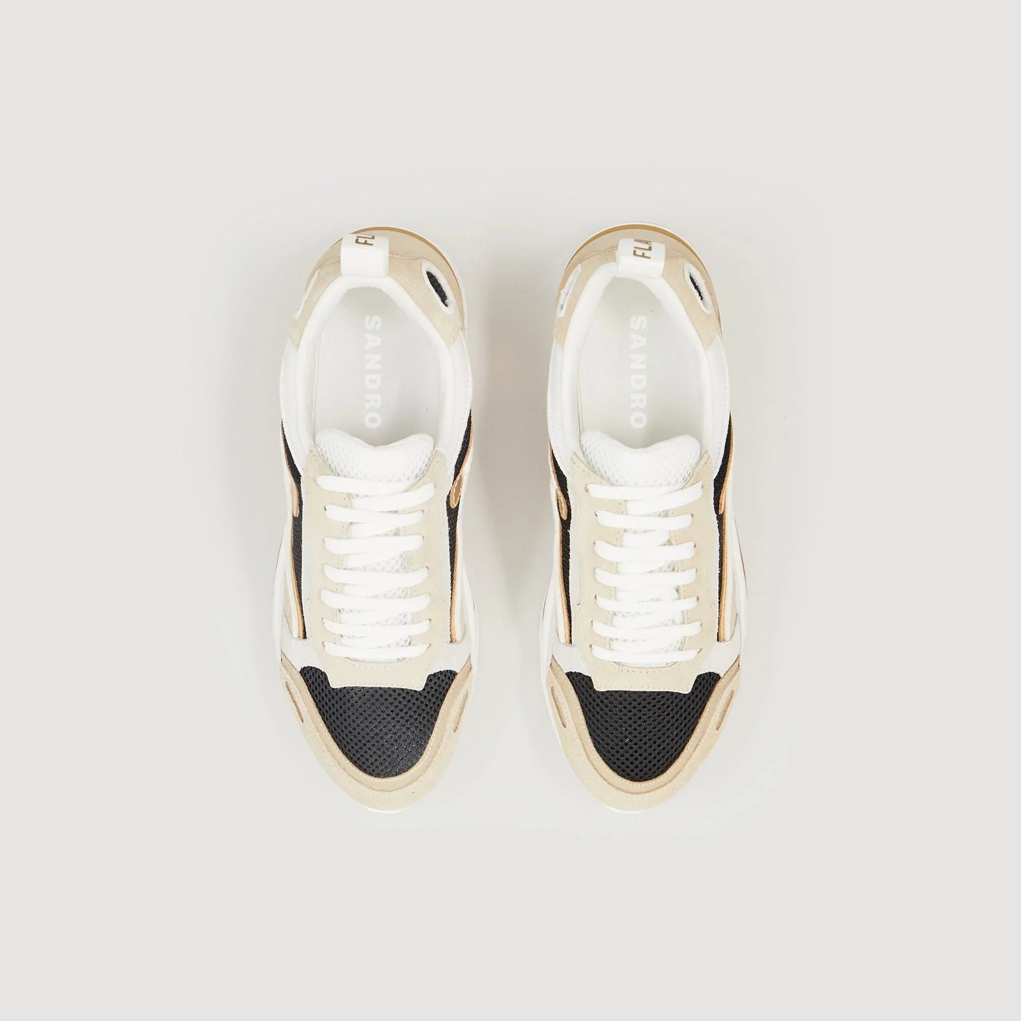 Flame Sneakers Gold