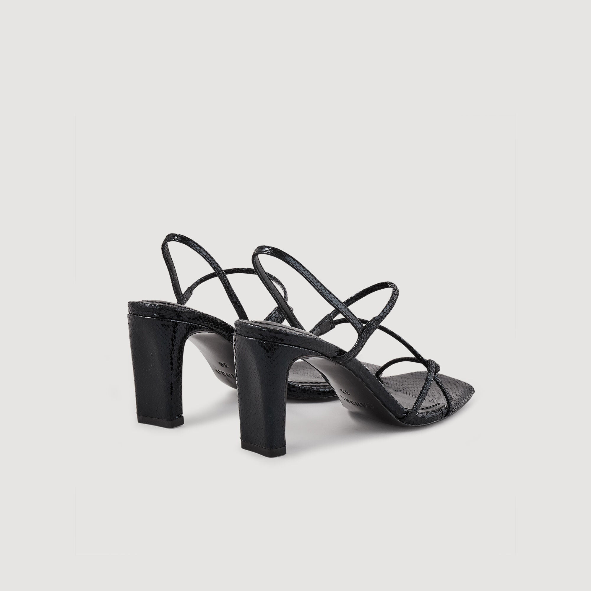 Sandals With Narrow Straps Black