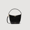 Mini Tangoso Mini Tangoso Suede And Leather Bag Black
