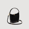 Mini Tangoso Mini Tangoso Suede And Leather Bag Black
