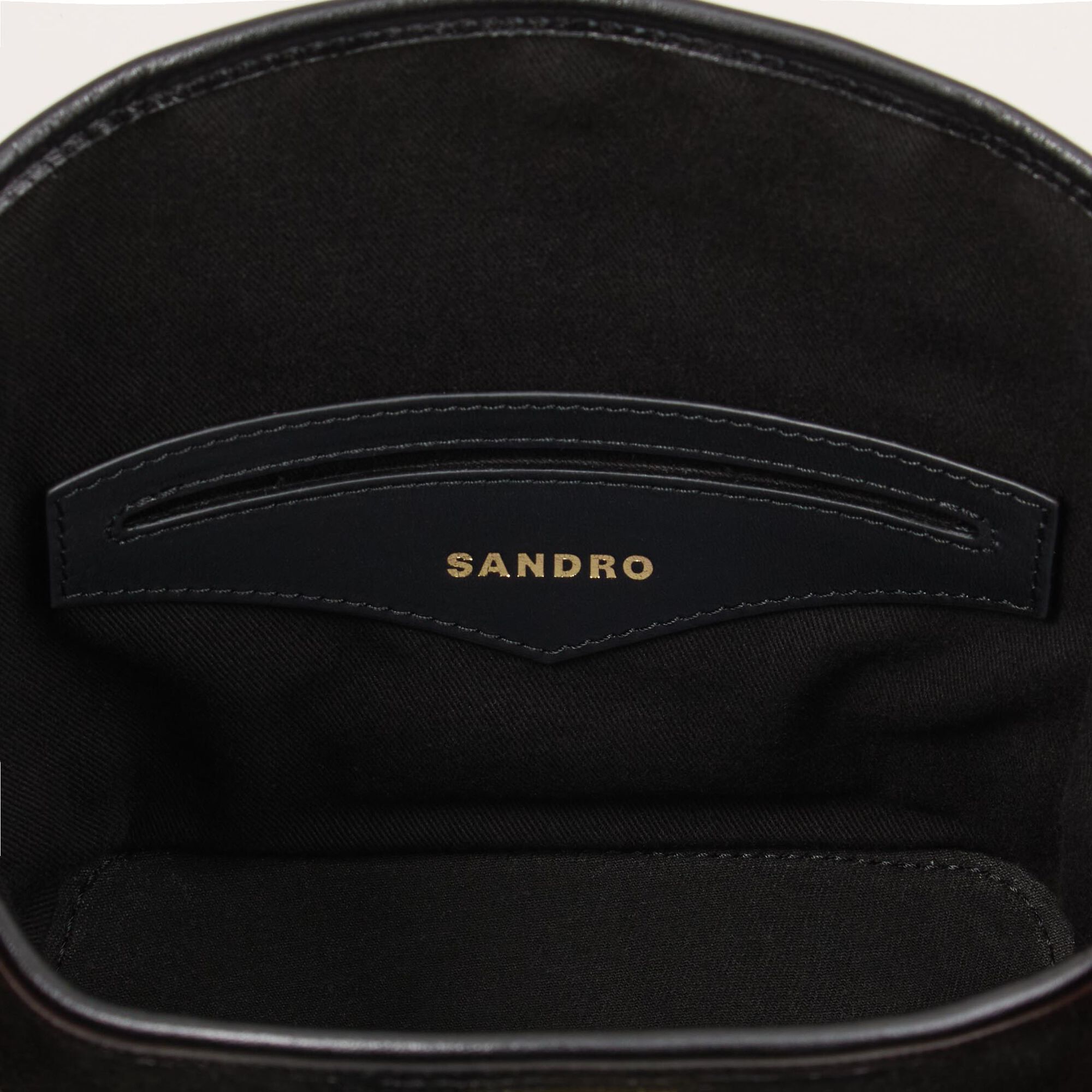 Mini Tangoso Mini Tangoso Suede And Leather Bag Black
