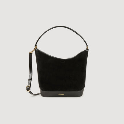 Tangoso Soft Suede Shopping Bag Black