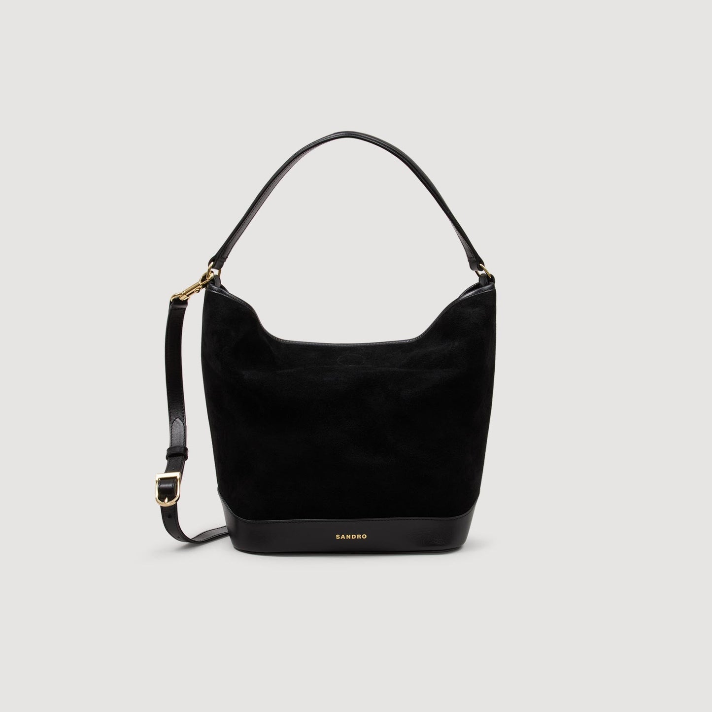 Tangoso Soft Suede Shopping Bag Black