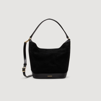 Tangoso Soft Suede Shopping Bag Black