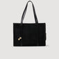 Medium 150 Soft Suede Shopping Bag Black