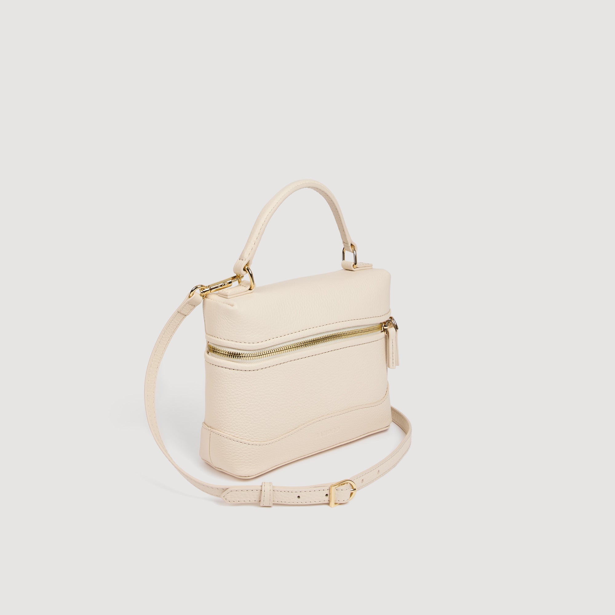 Tangolino Grained Leather Tangolino Bag ECRU