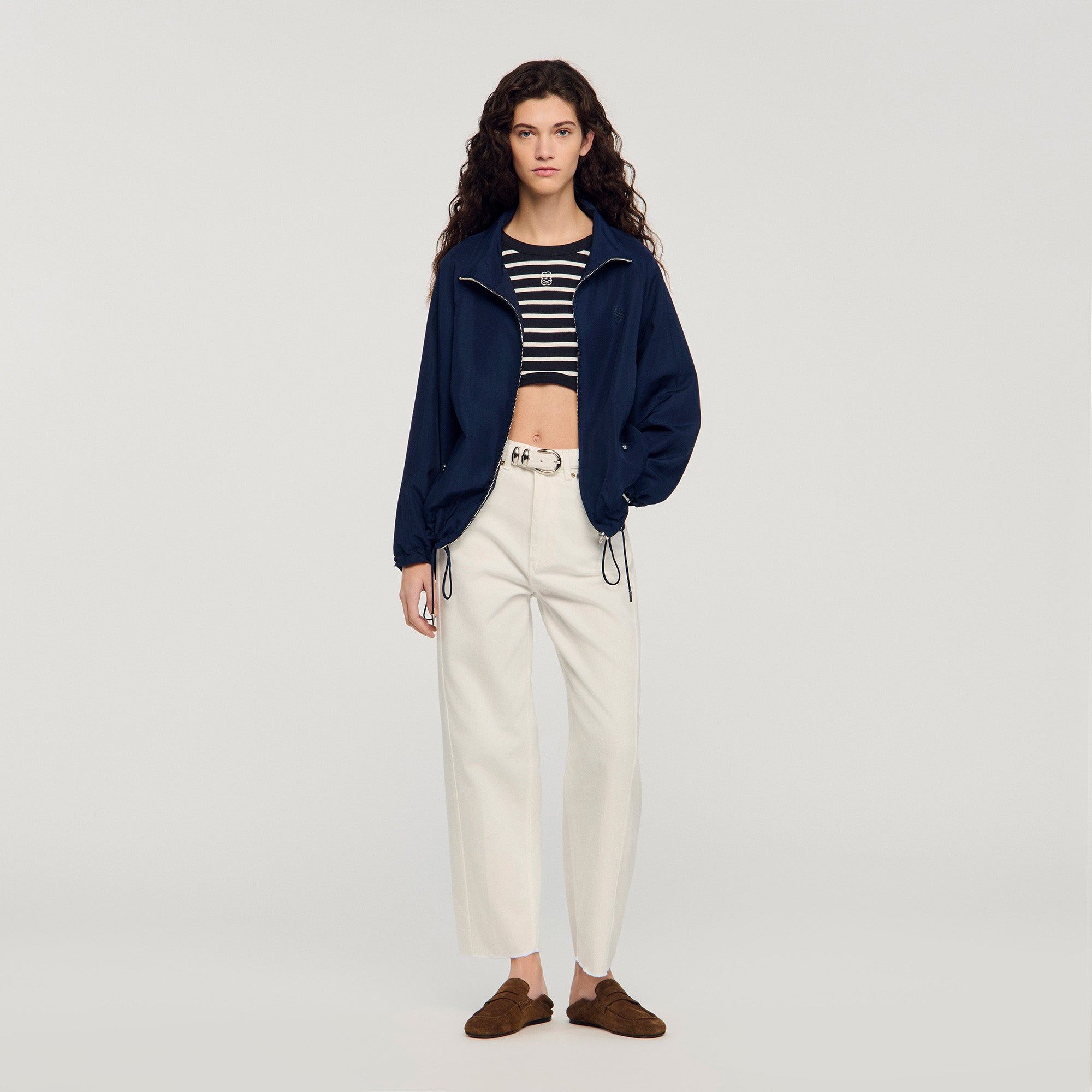 Jayn Oversized Jacket Navy Blue