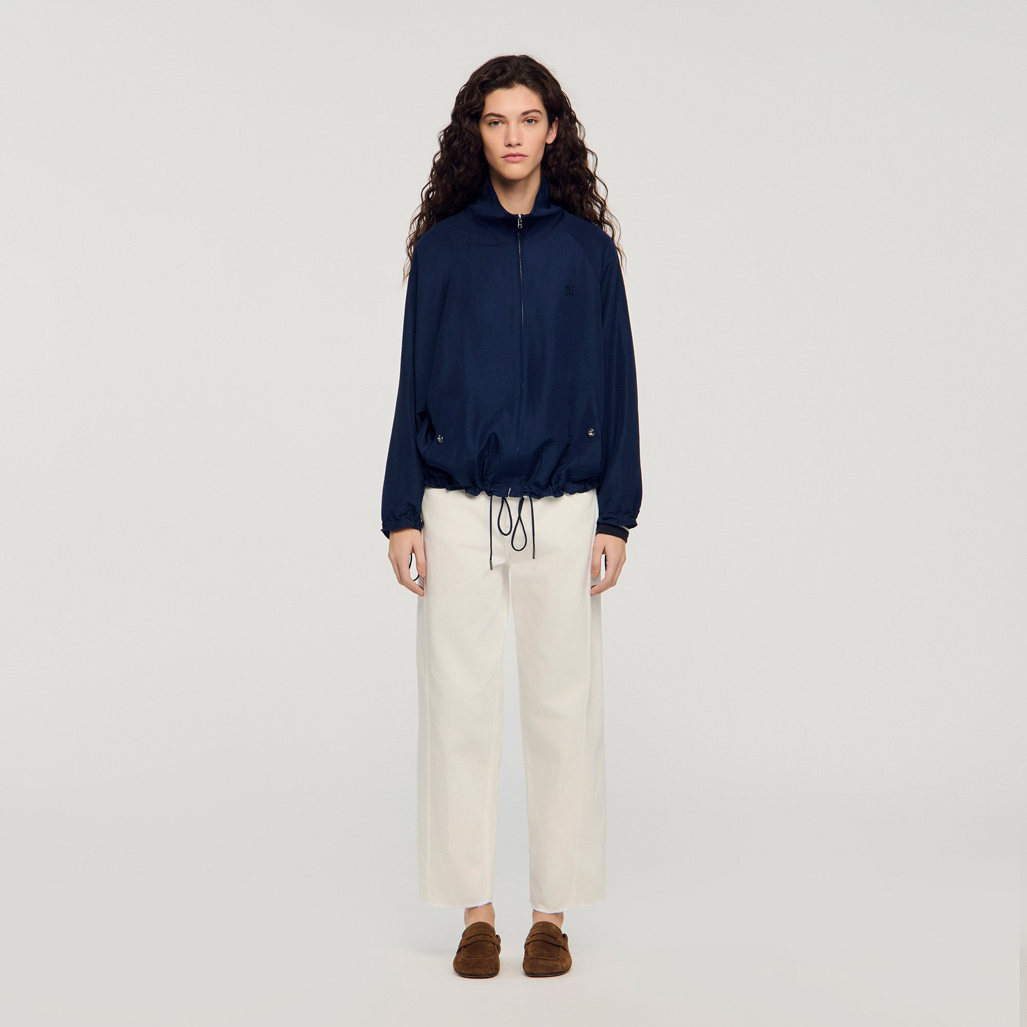 Jayn Oversized Jacket Navy Blue