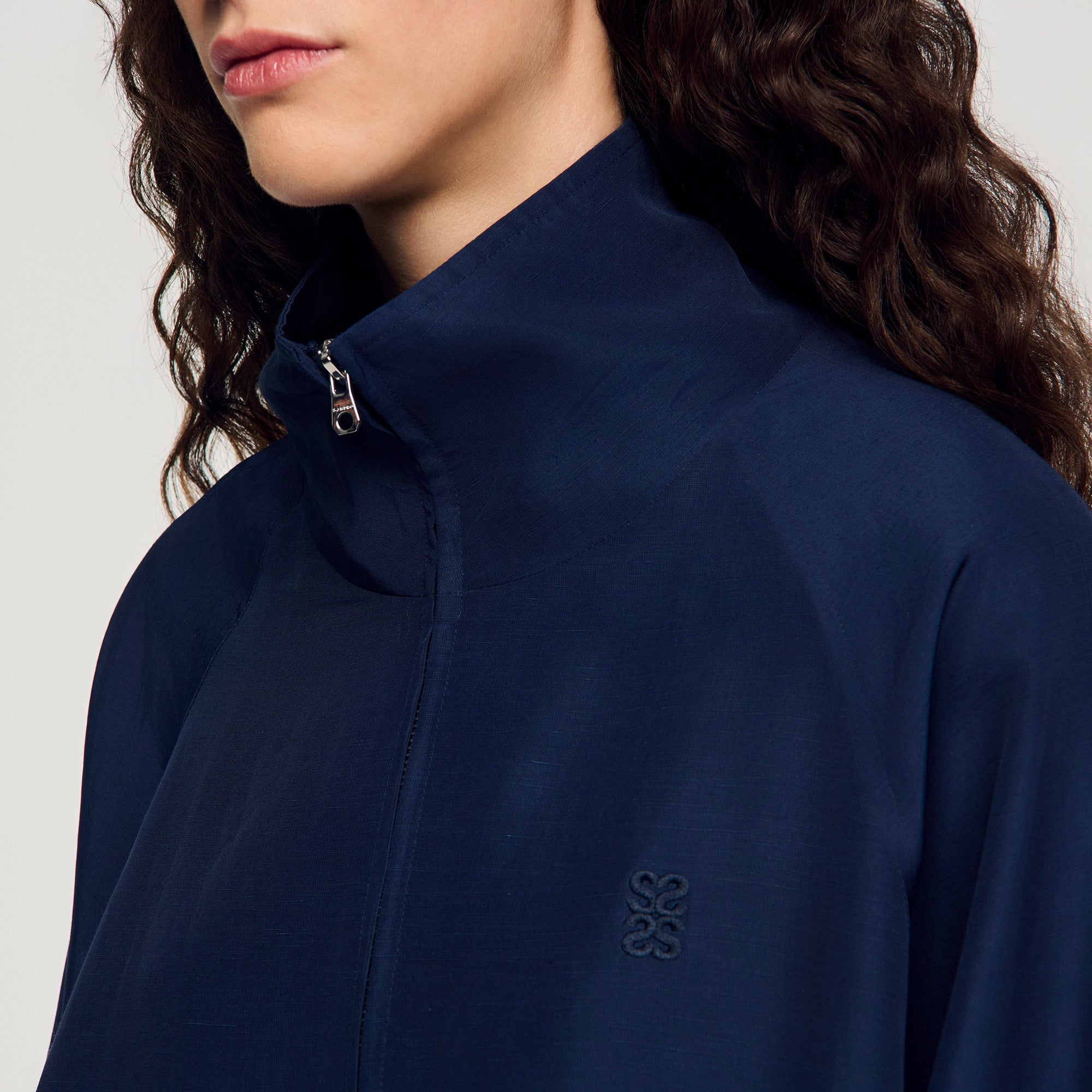 Jayn Oversized Jacket Navy Blue