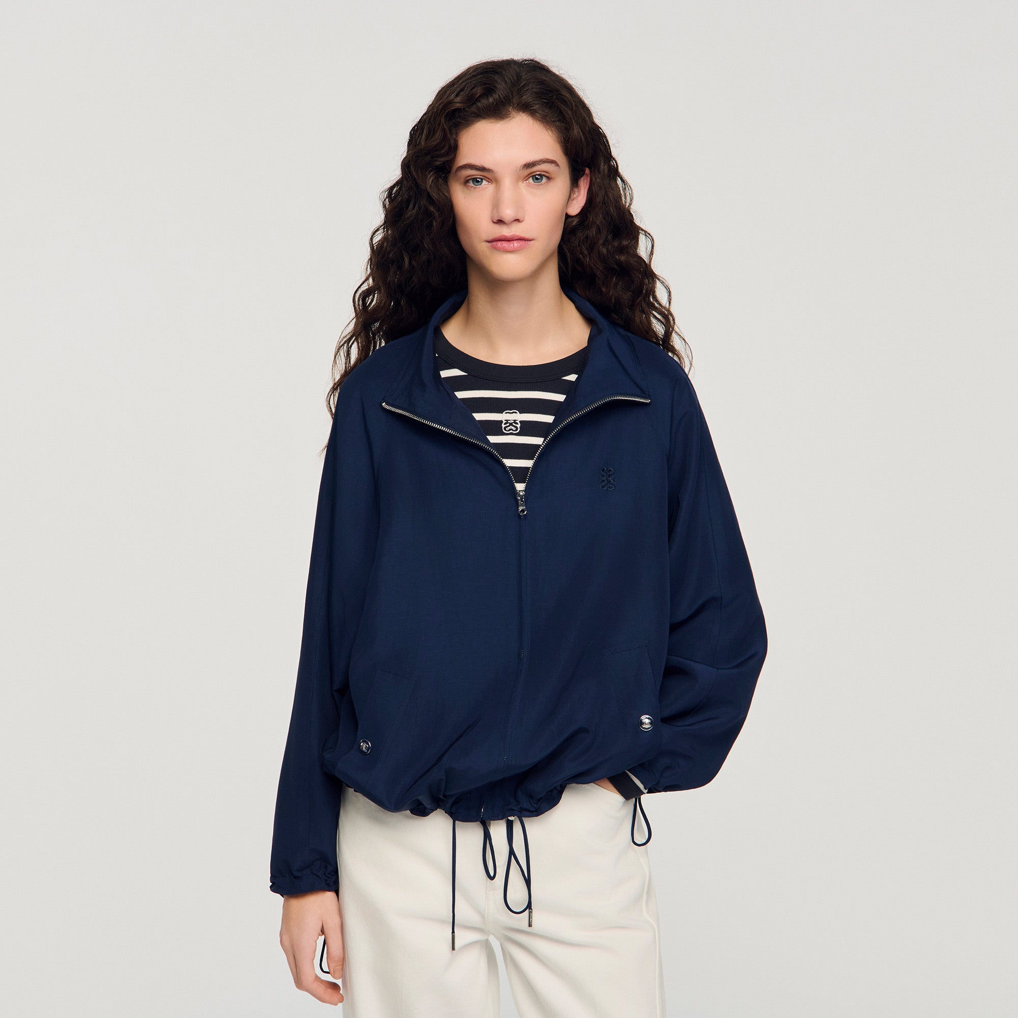 Jayn Oversized Jacket Navy Blue
