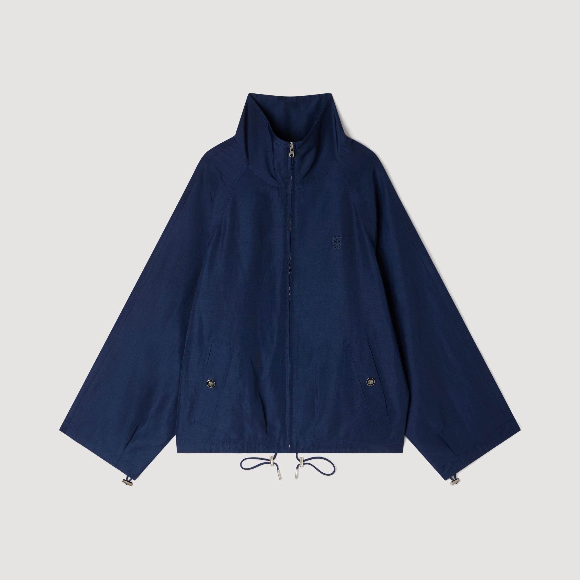 Jayn Oversized Jacket Navy Blue