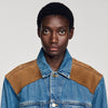 Colorado Denim And Suede Jacket Light Blue Jean