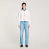 High-Neck Cardigan Ecru