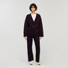 Vaddy Long Rhinestone Cardigan Purple