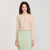 Studded Cardigan Beige