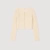 Studded Cardigan Beige