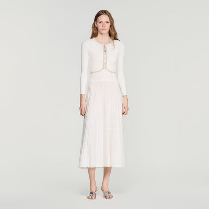 Borealia  Knit Cardigan White