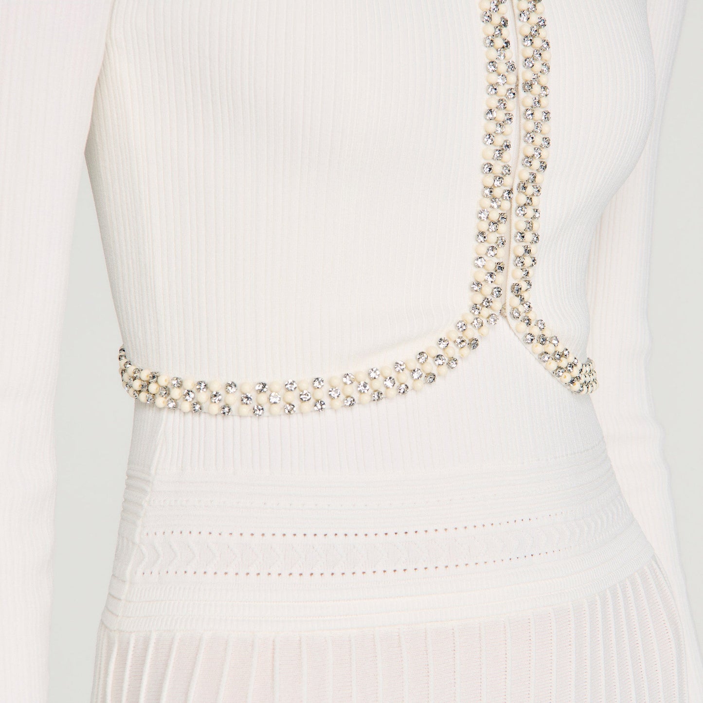 Borealia  Knit Cardigan White