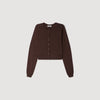 Giovanni Sheer knit cardigan Brown