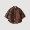 Jupiter Denim Shirt with Rhinestones Brown