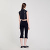 Tel Crystal Embellished Top Black