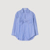 Noeline Oversized Bow Shirt Blu / White