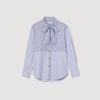 Isilys Striped tie shirt Blu / White