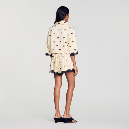 Cassalara  Knit Skirt Ecru